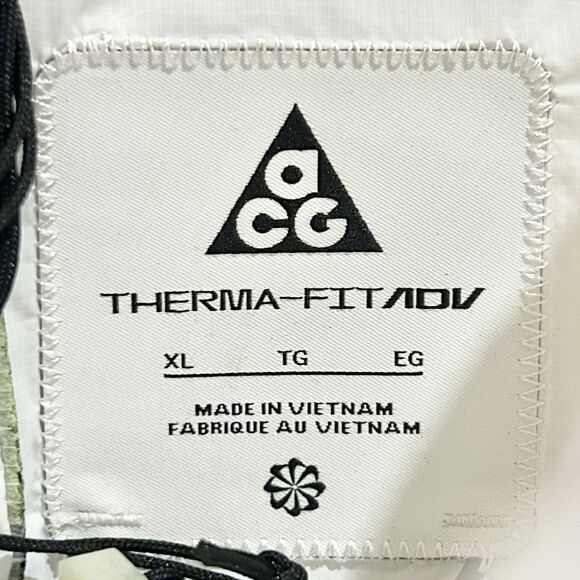 Nike ACG Therma-FIT ADV Men’s Size XL Airora White Silver Outdoor Puffer Vest - Picture 8 of 9